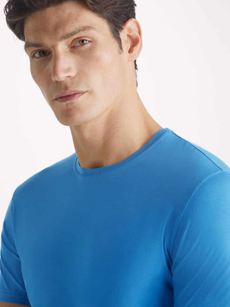 Men's T-Shirt Basel Micro Modal Stretch Ocean - 2