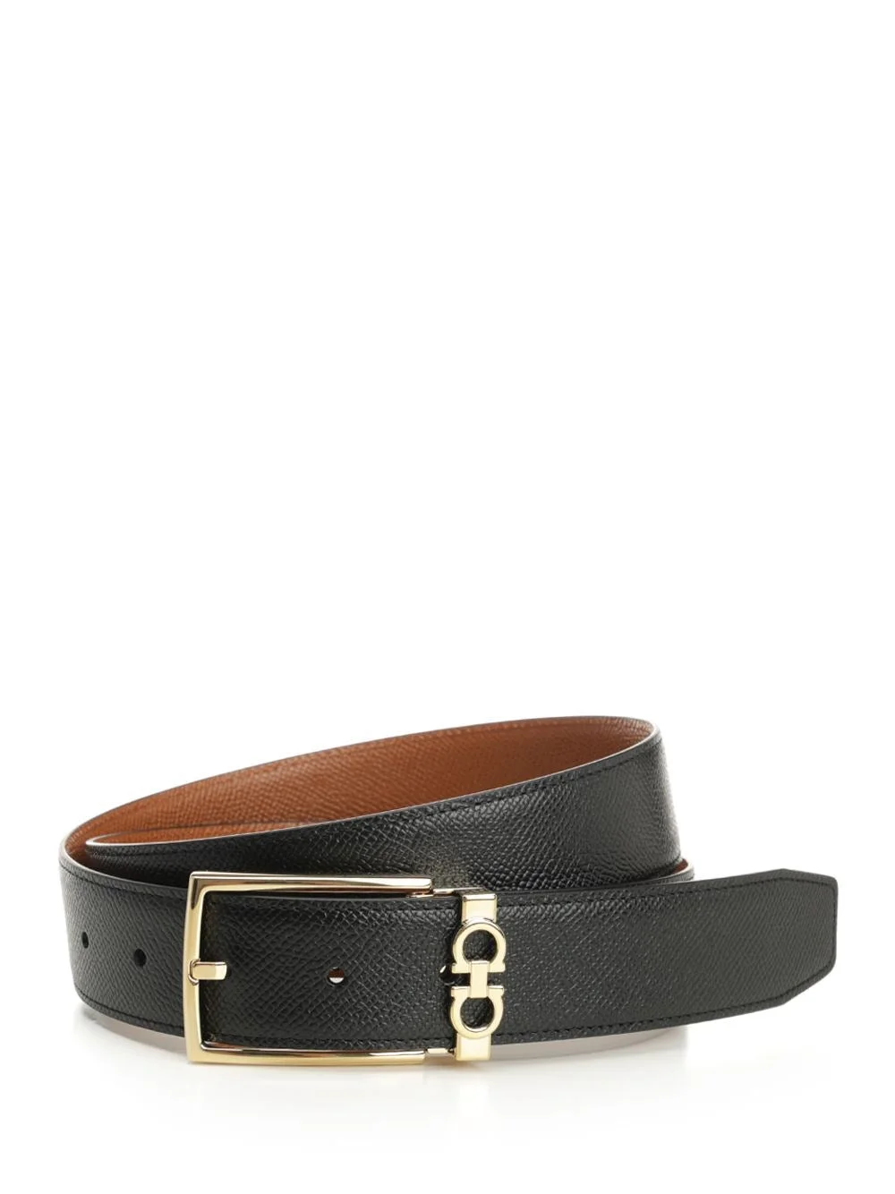 Ferragamo Men Reversible And Adjustable "Gancini" Belt - 1