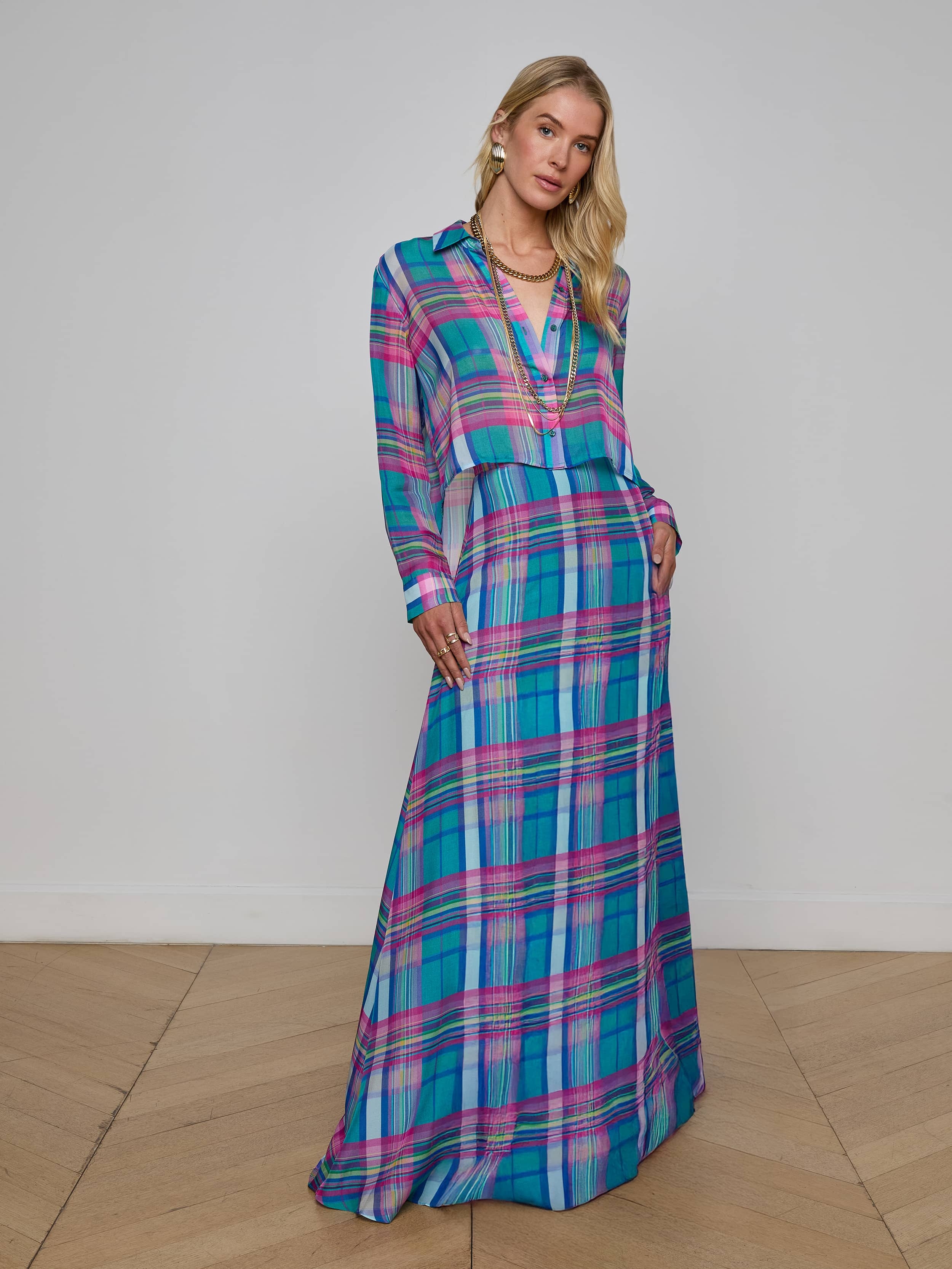 Patricia Plaid Maxi Skirt - 2