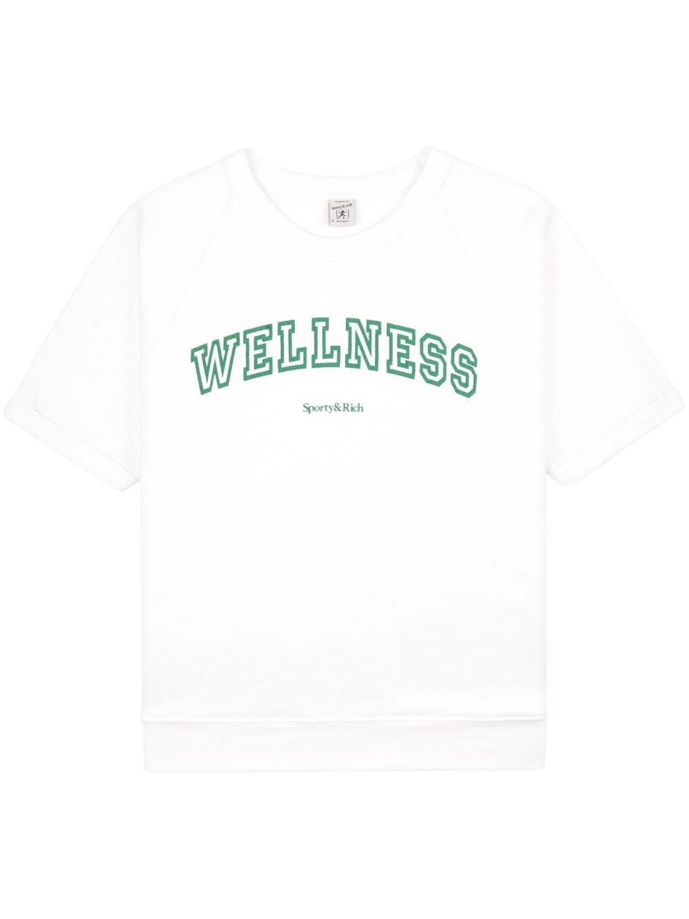 Wellness-print cotton T-shirt - 1
