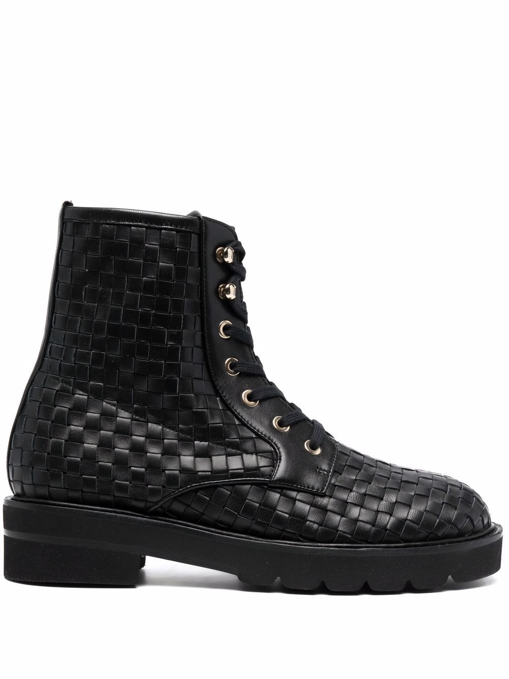 Mila Lift woven ankle boots - 1