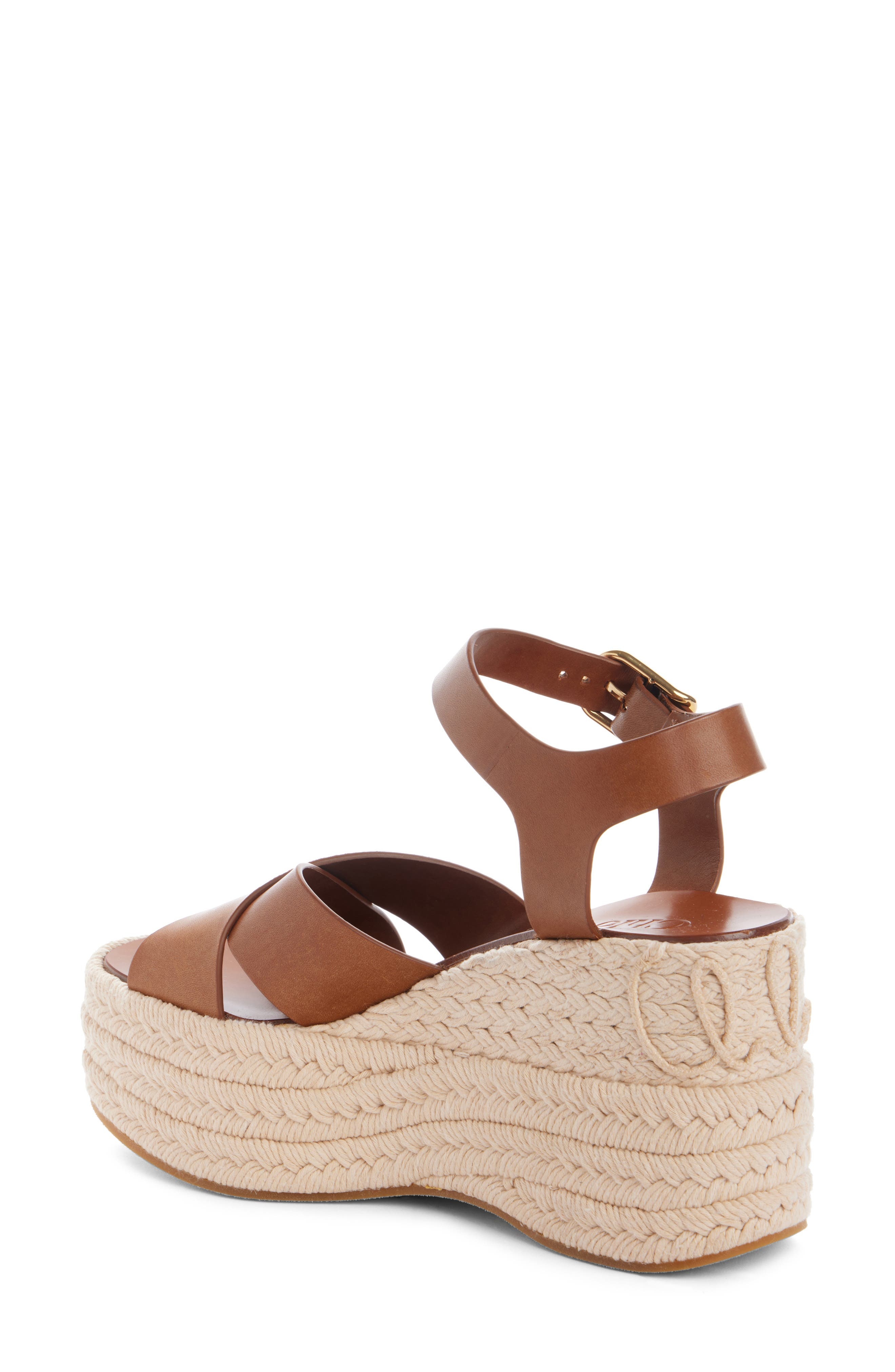 Chloé Isla Platform Espadrille Sandal in Ginger Brown at Nordstrom - 2