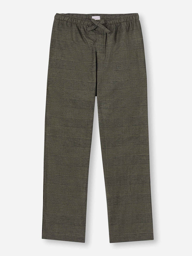 Men's Lounge Trousers Kelburn 41 Brushed Cotton Khaki 1