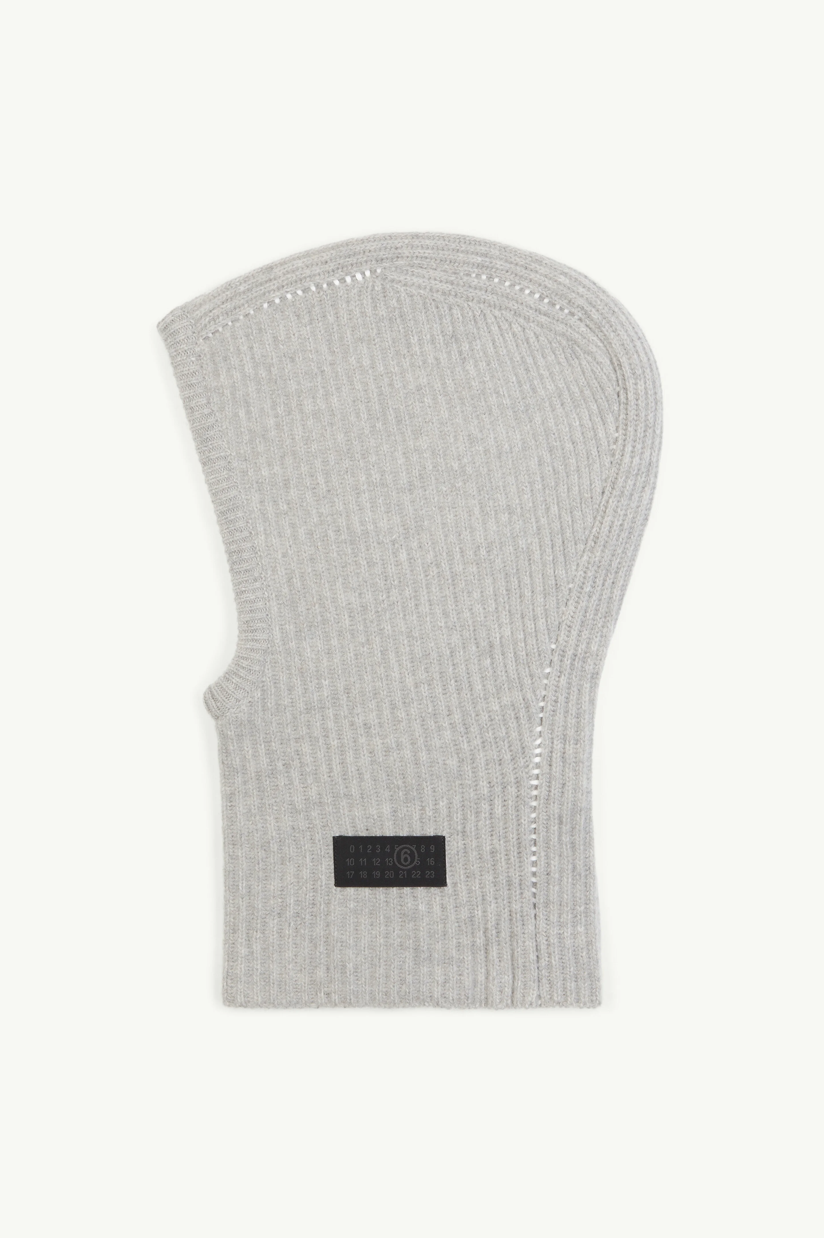 Ribbed wool balaclava - 1