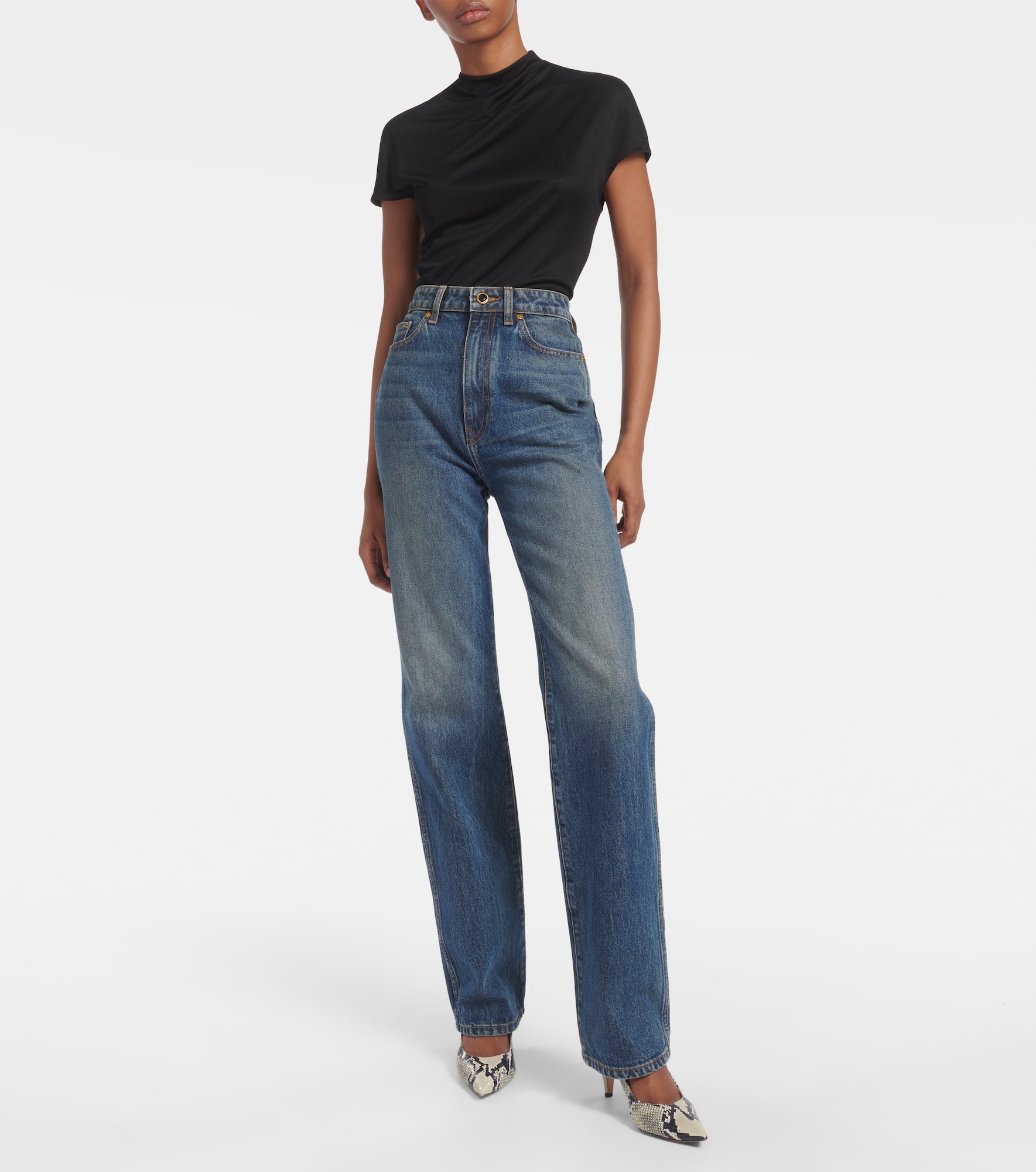 Danielle high-rise straight jeans - 2