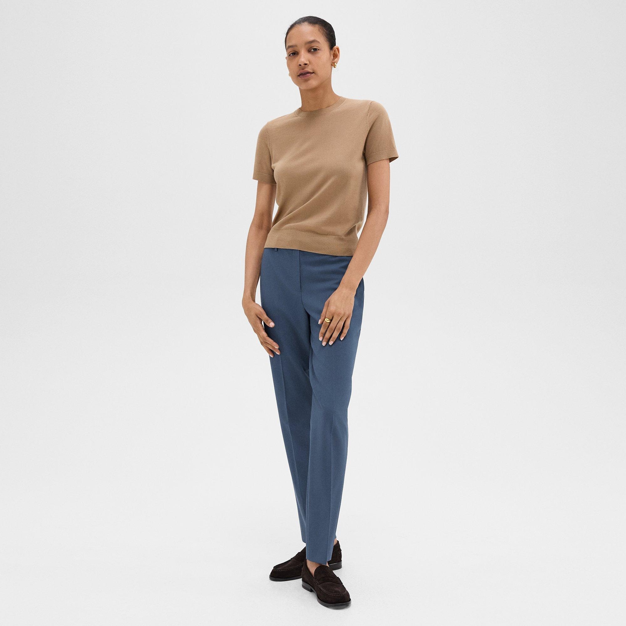 Treeca Full Length Pant in Good Wool - 3