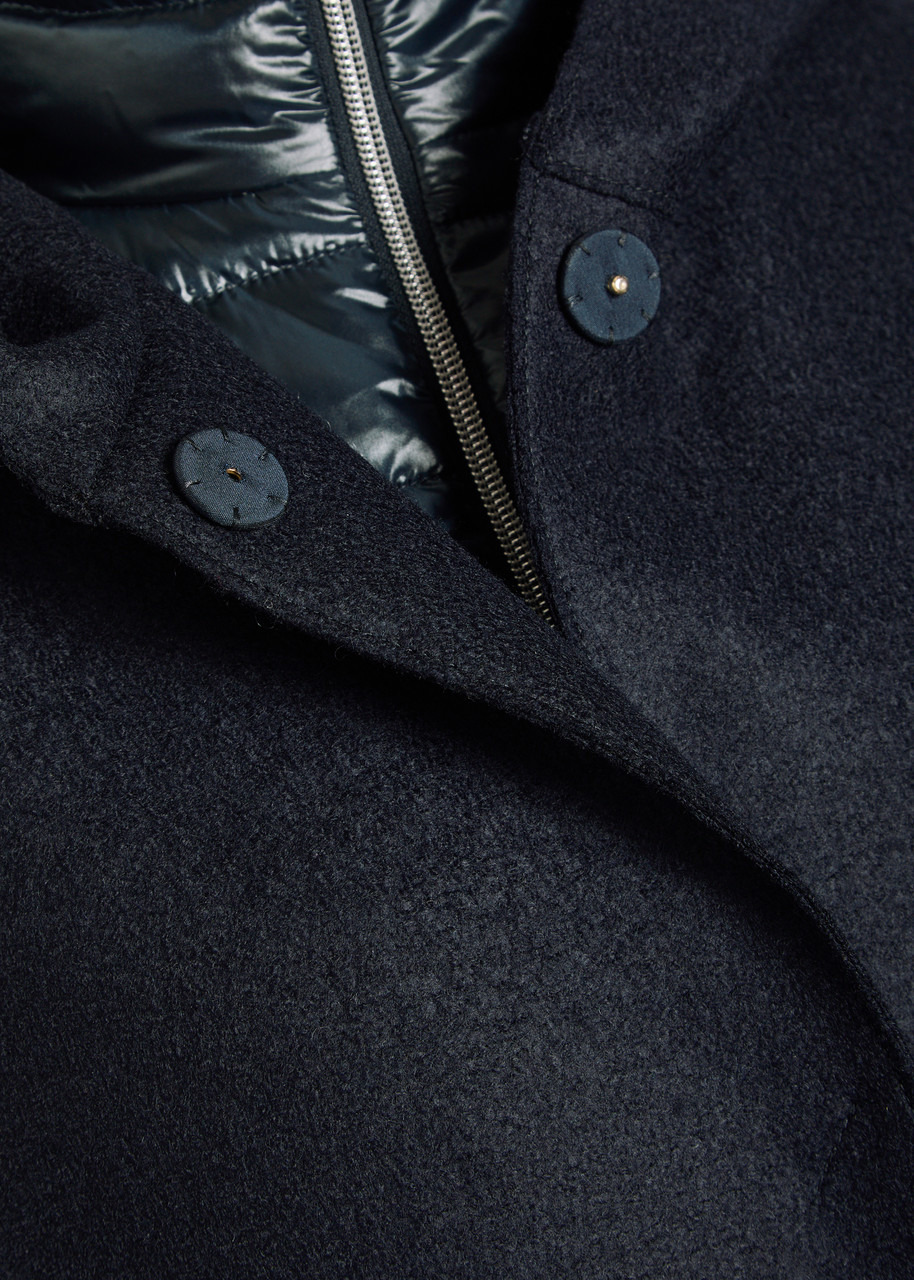 Herno Layered Quilted Shell and Wool Jacket - 4