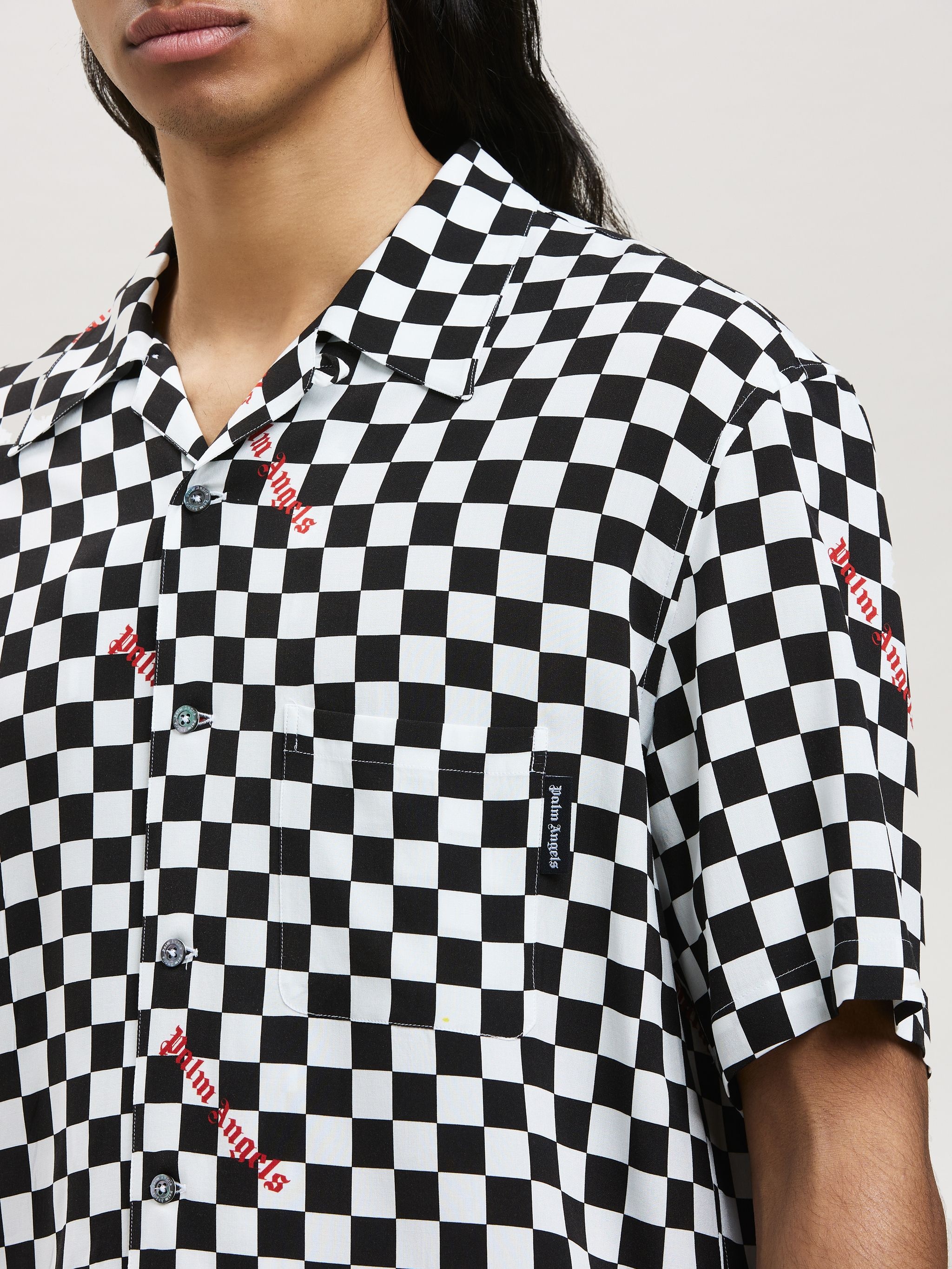 DAMIER PRINT BOWLING SHIRT - 6