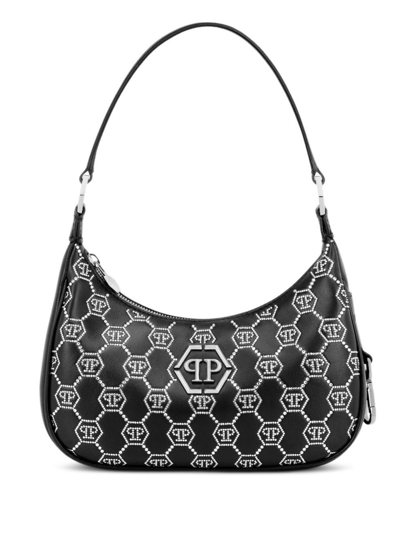 logo embellished shoulder bag 1
