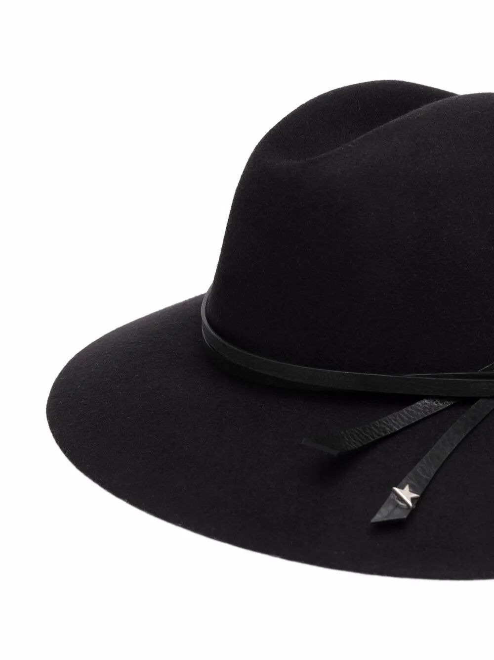 Golden Goose Women "Golden Fedora" Hat Felt With Leather Belt - 2