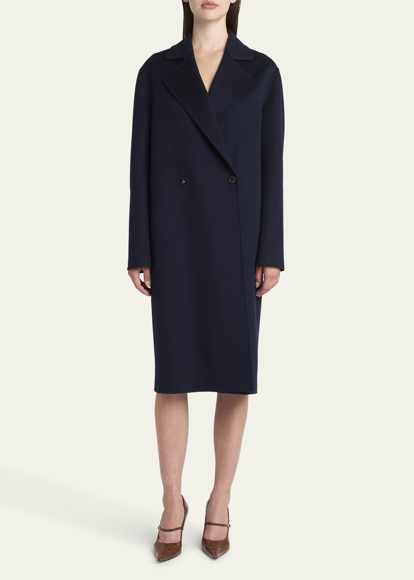 Iconic Double-Breasted Wool Peacoat - 2