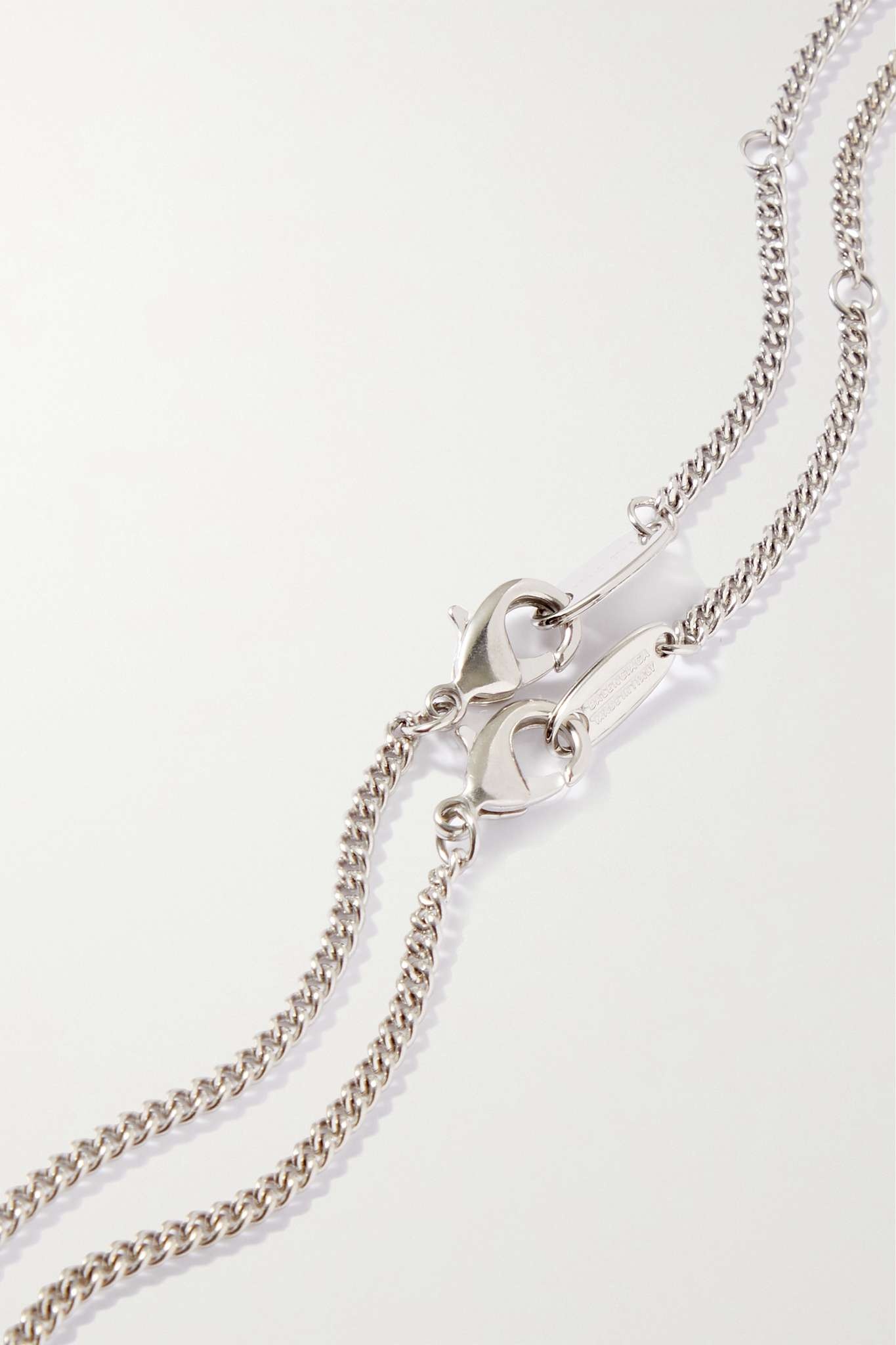 Lovelock rhinestone-embellished double necklace - 5