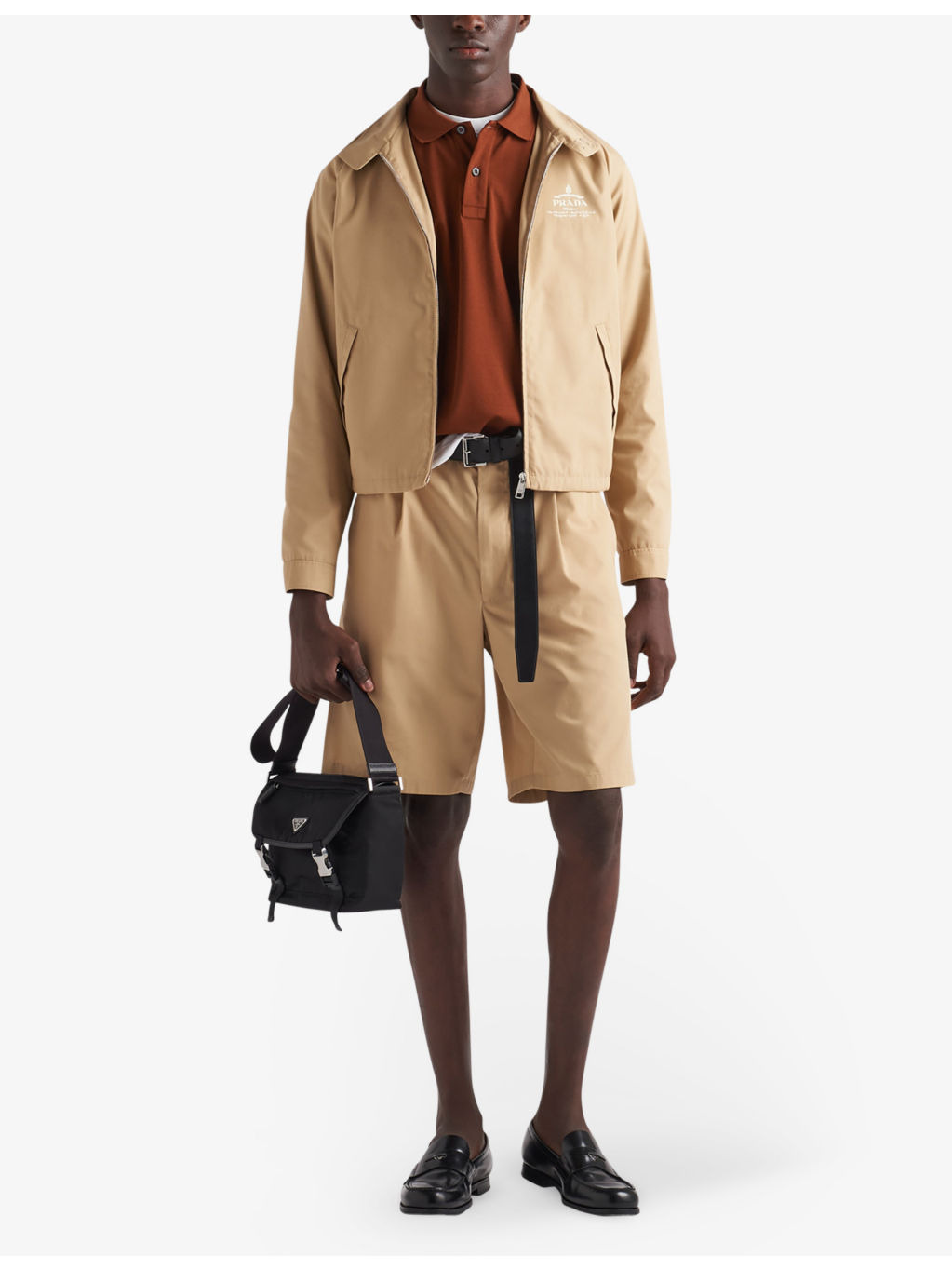 Poplin-textured pleated shell shorts - 2