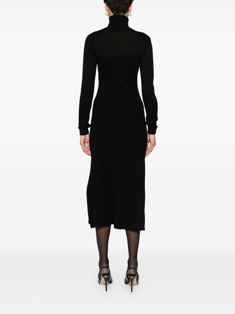 turtleneck ribbed dress 4