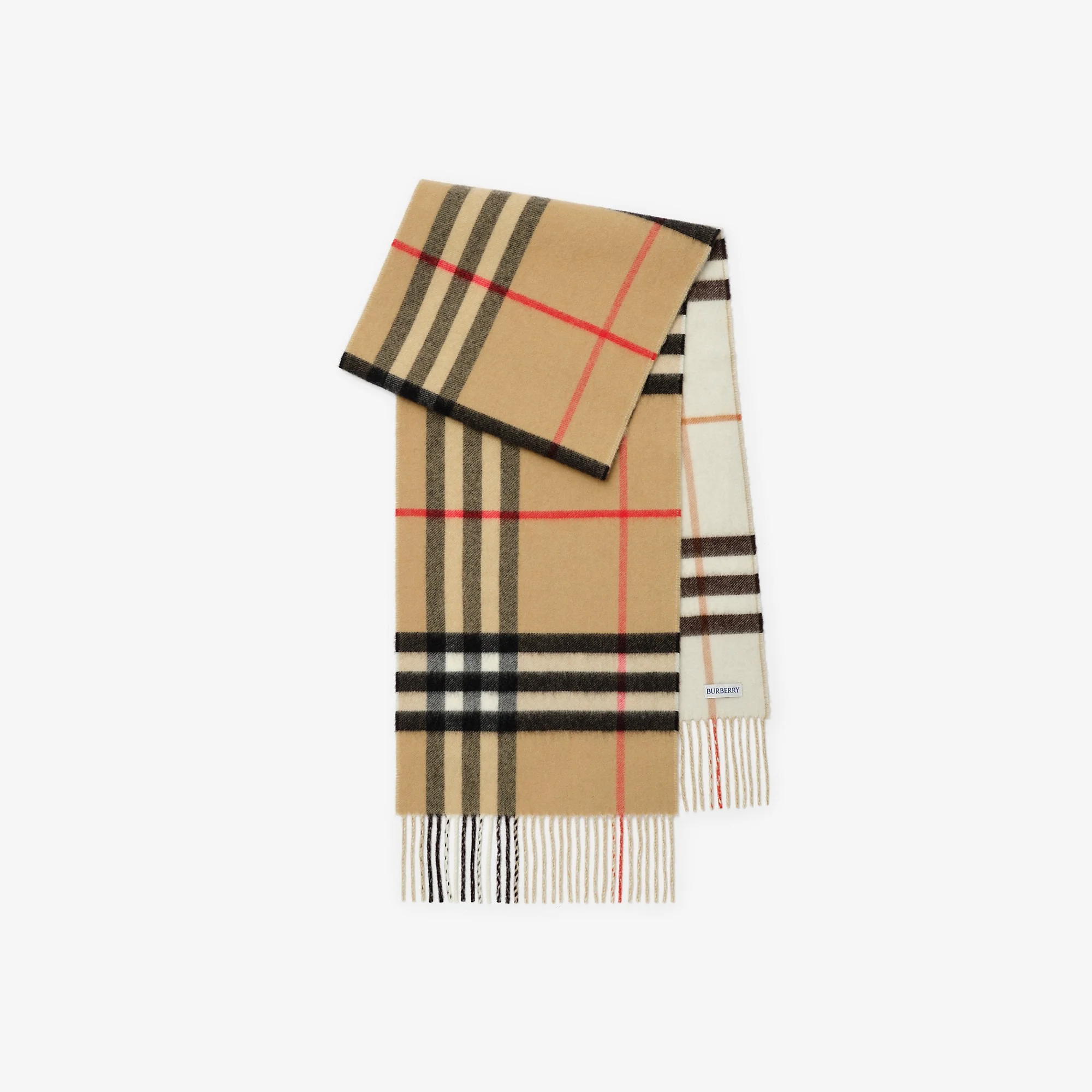 Reversible Check Cashmere Scarf - 1