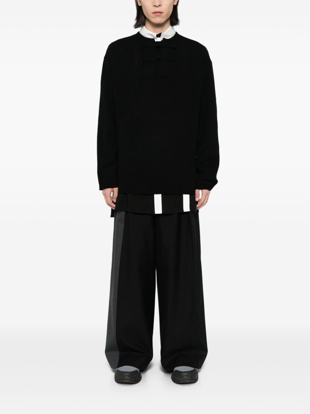 button up wool jumper - 2