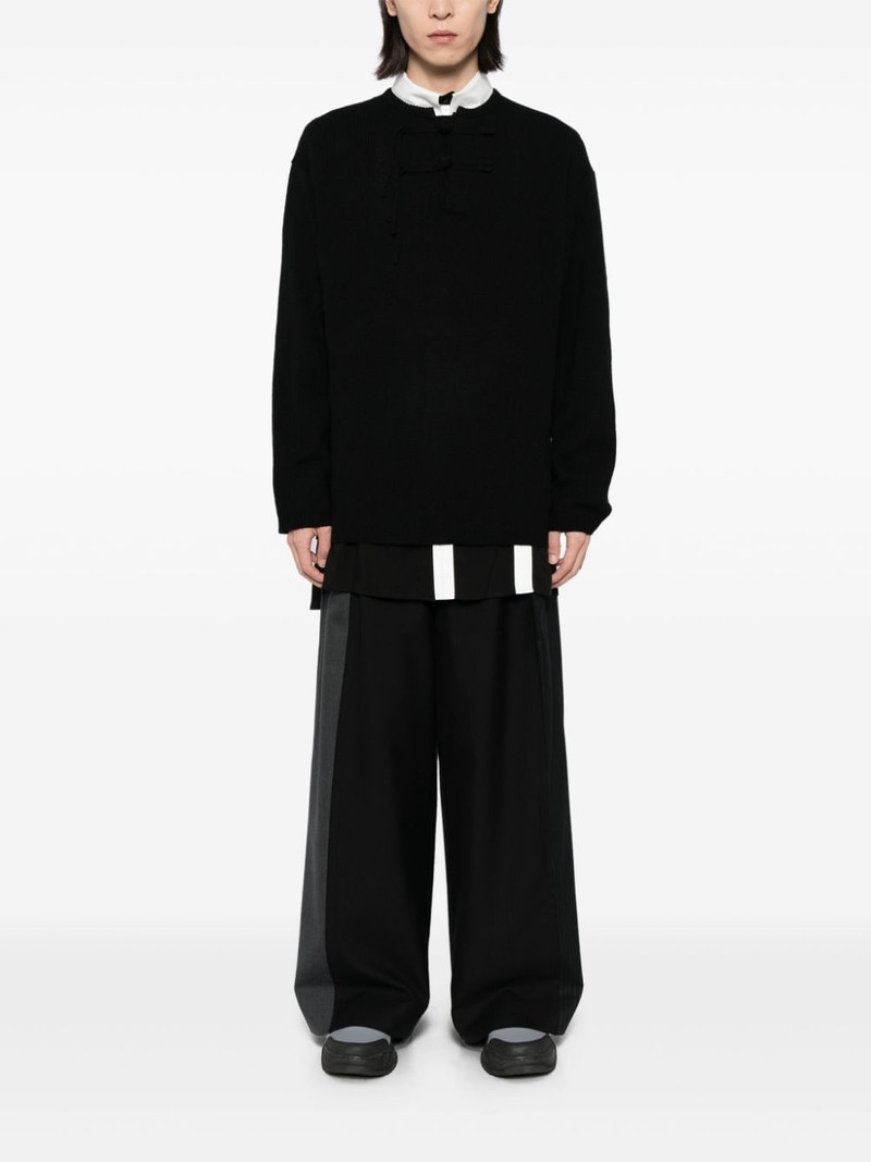 Yohji Yamamoto button up wool jumper outlook