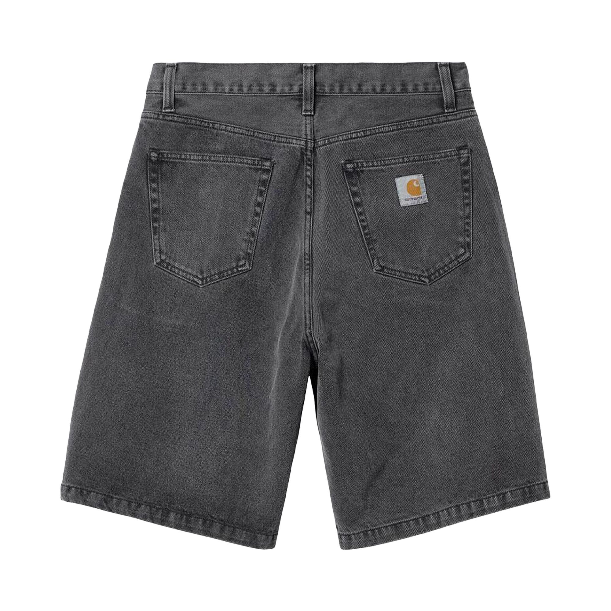 Carhartt WIP Landon Shorts 'Black (Heavy Stone Wash)' - 2