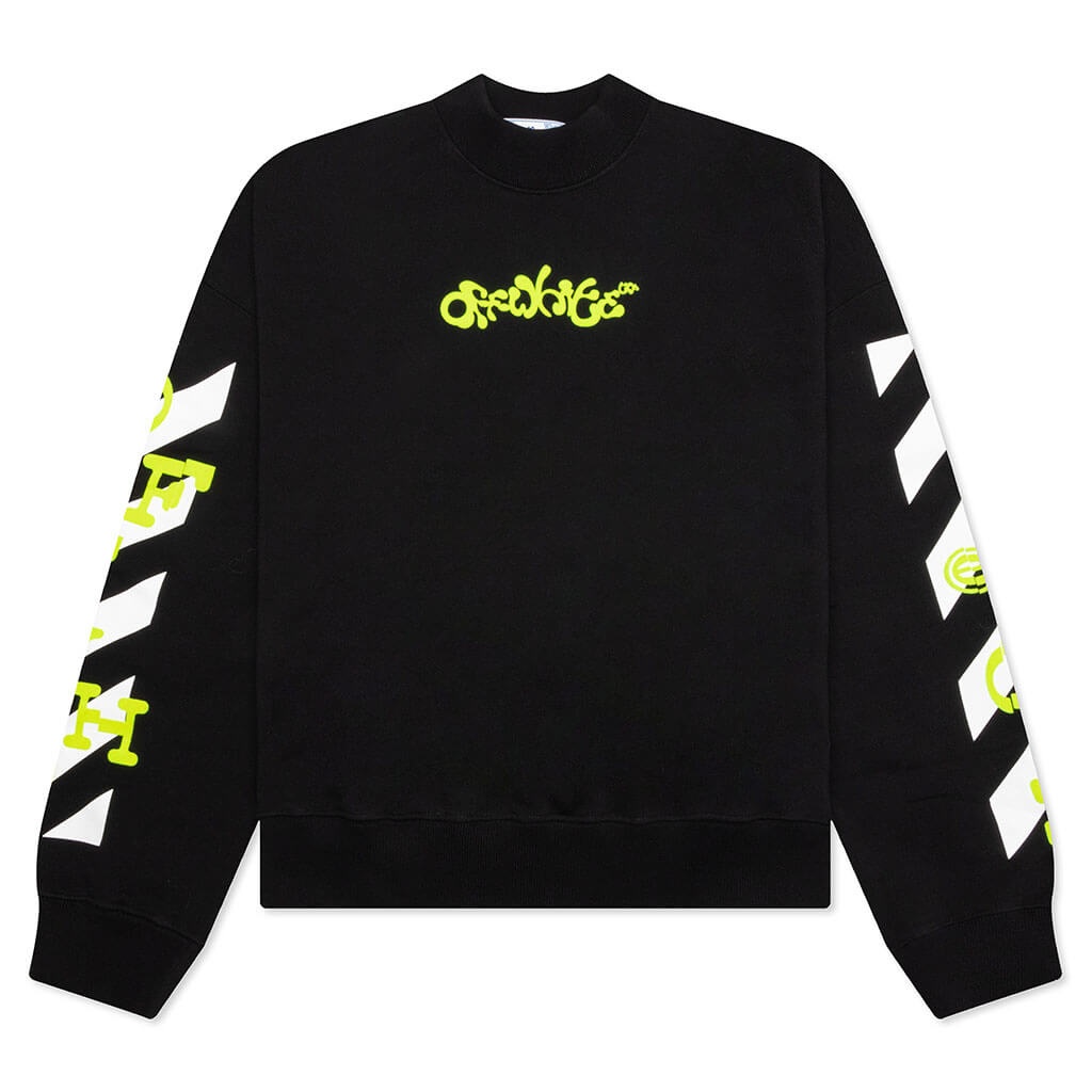 ♪【OFF-WHITE】オフホワイト OPPOSITE ARR BOXY CREWNECK Off-white Opposite Arrow Boxy Crewneck Sweatshirt In Purple