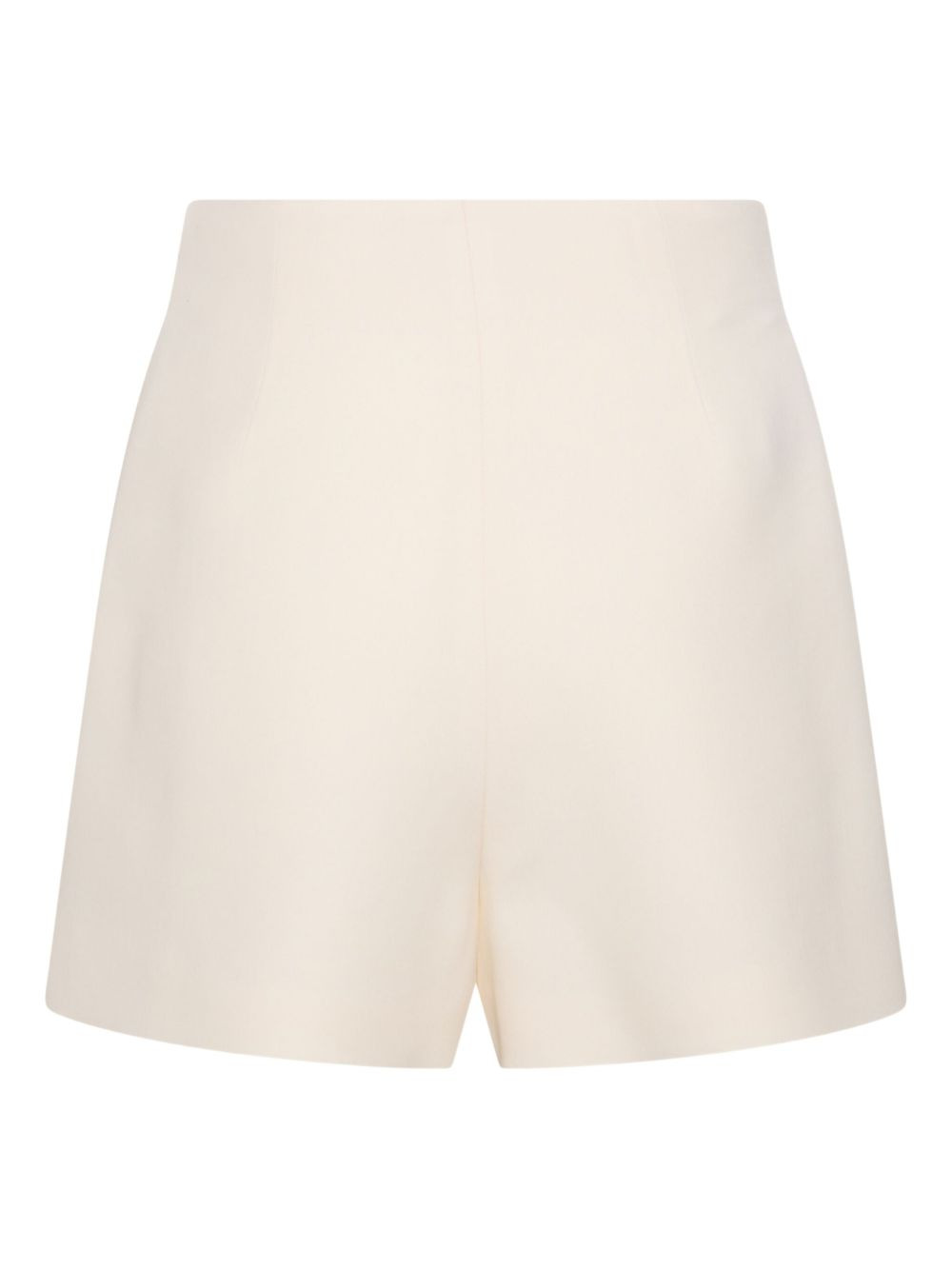V-plaque crepe couture shorts - 2
