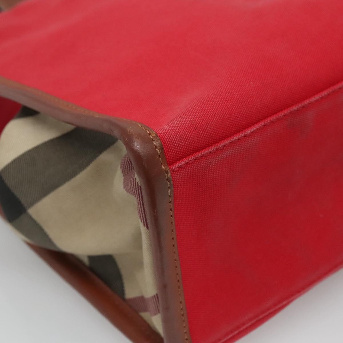 Burberry Tote Bag Canvas Red - 14