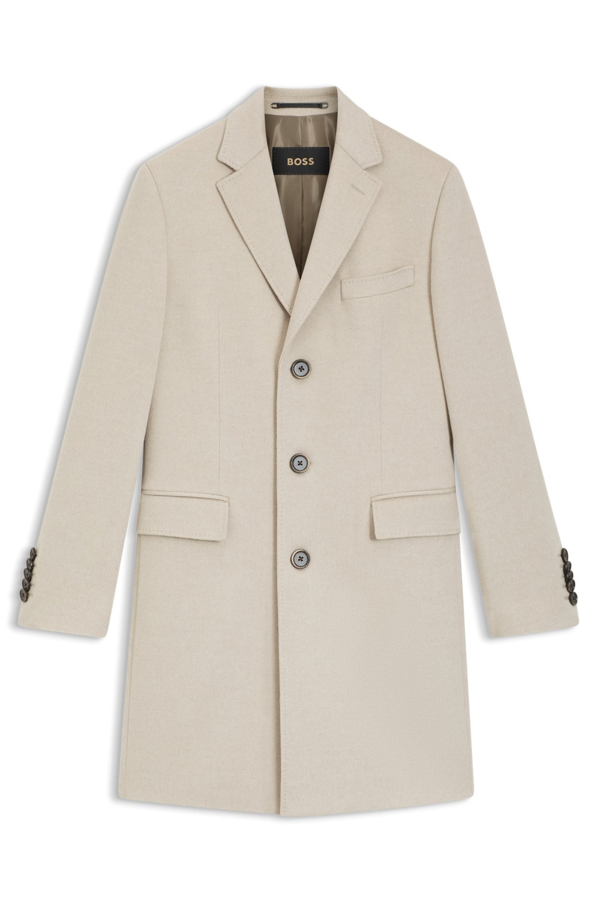 SLIM-FIT COAT IN CASHMERE - 1