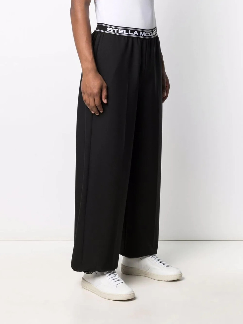logo-waistband balloon trousers 4