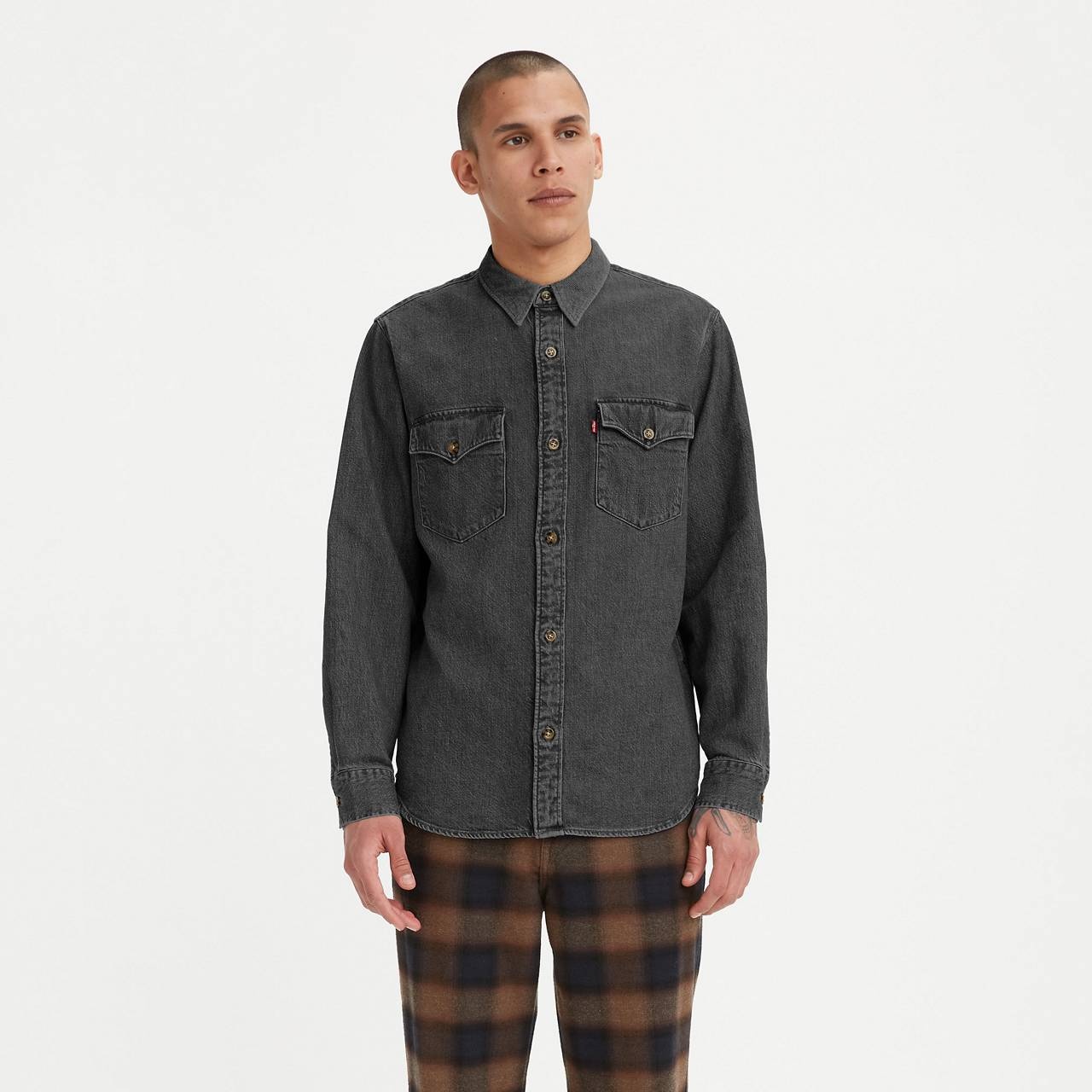 RELAXED FIT WESTERN SHIRT - 2