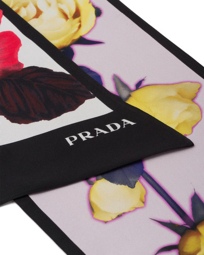 Prada Double Match silk scarf outlook