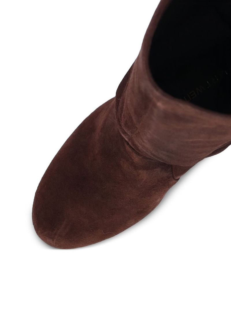 85mm block-heel suede boots 4