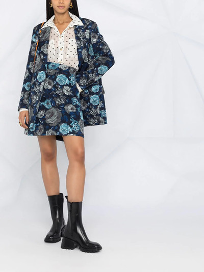 MSGM floral brocade blazer outlook