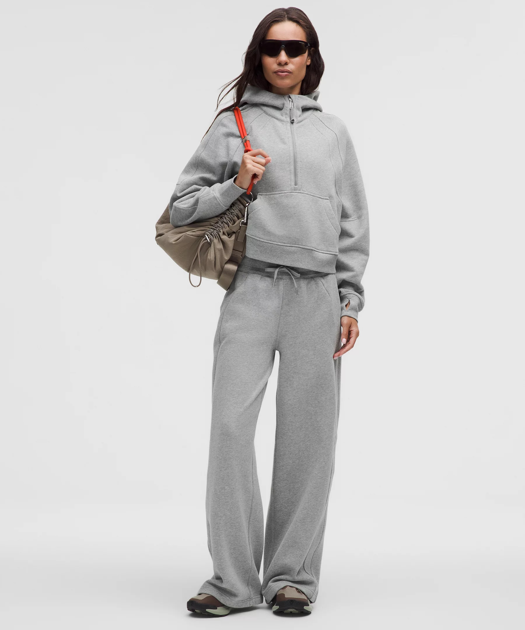Scuba Mid-Rise Wide-Leg Pant *Short - 1
