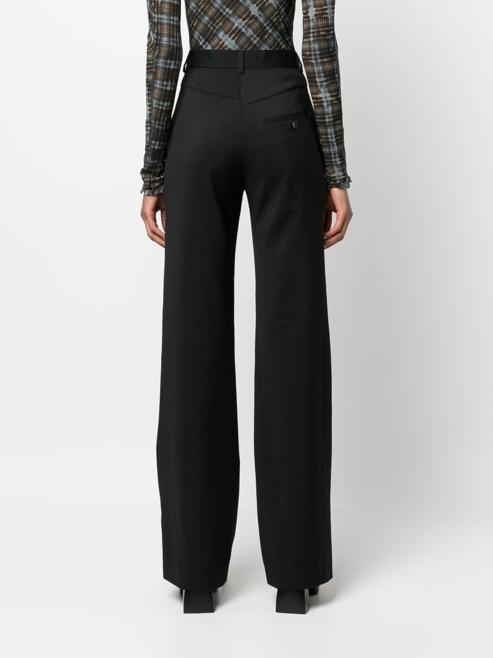 flared tailored trousers - 4