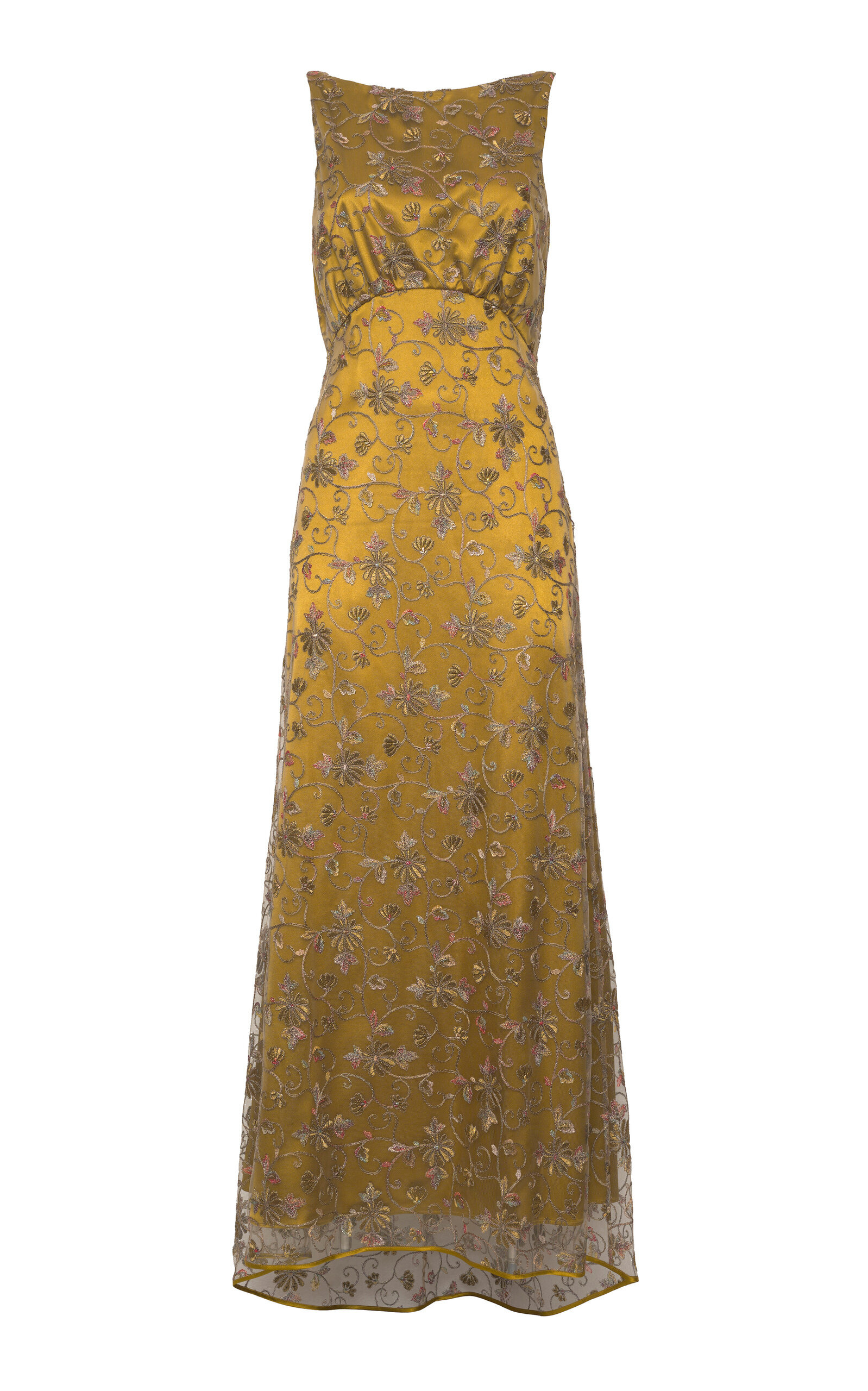 Scilla Open-Back Midi Dress gold - 1