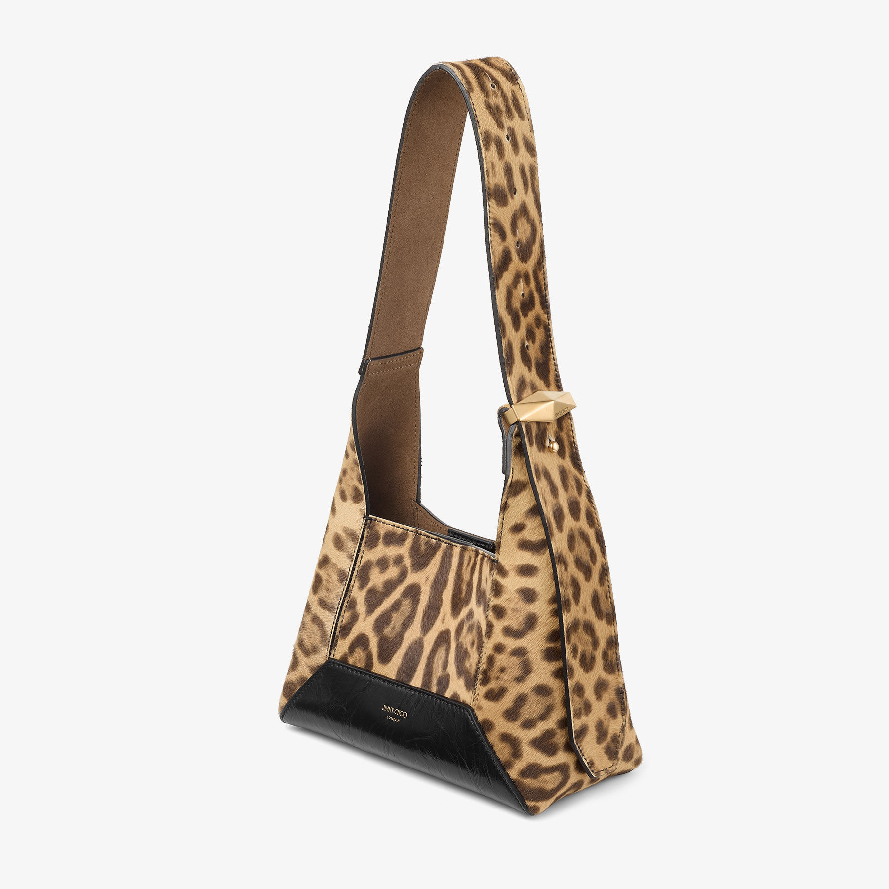 Diamond Hobo/S
Natural Leopard Print Pony Shoulder Bag - 3
