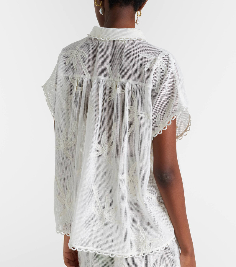 Embroidered cotton shirt 6