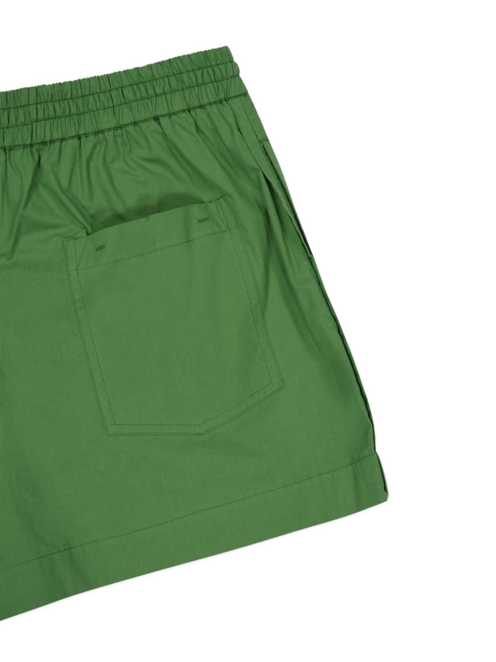 elastic-waistband cotton shorts - 3