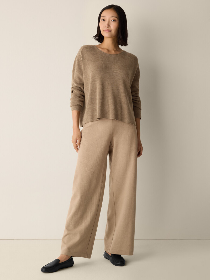 Merino Crew Neck Top in Regenerative Wool 3