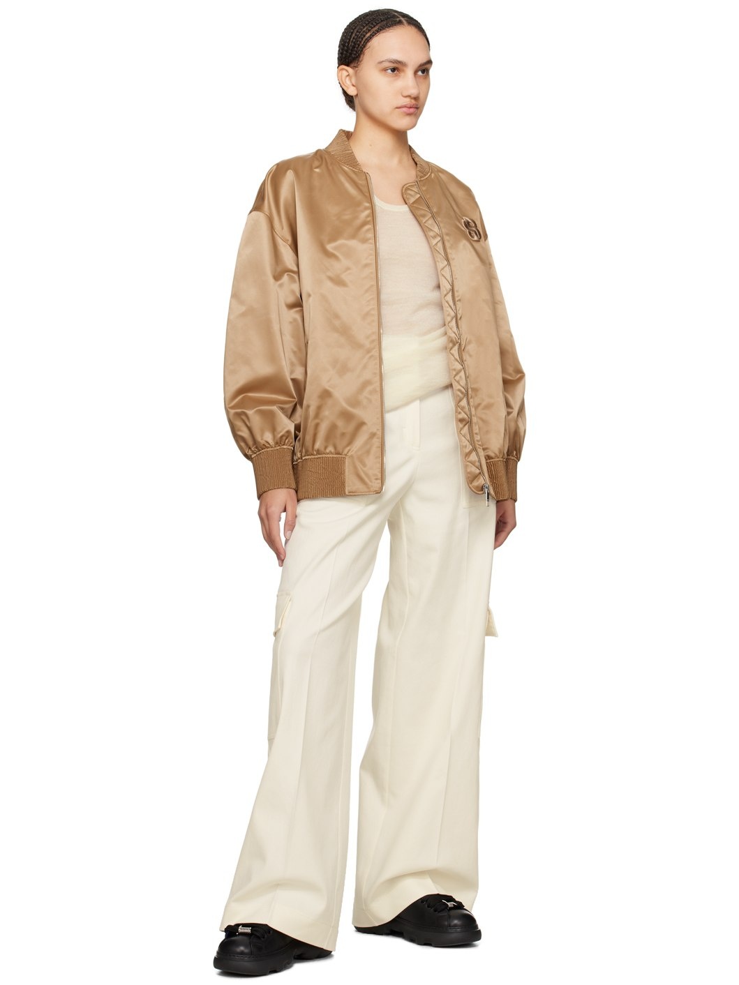 White Creased Trousers - 4