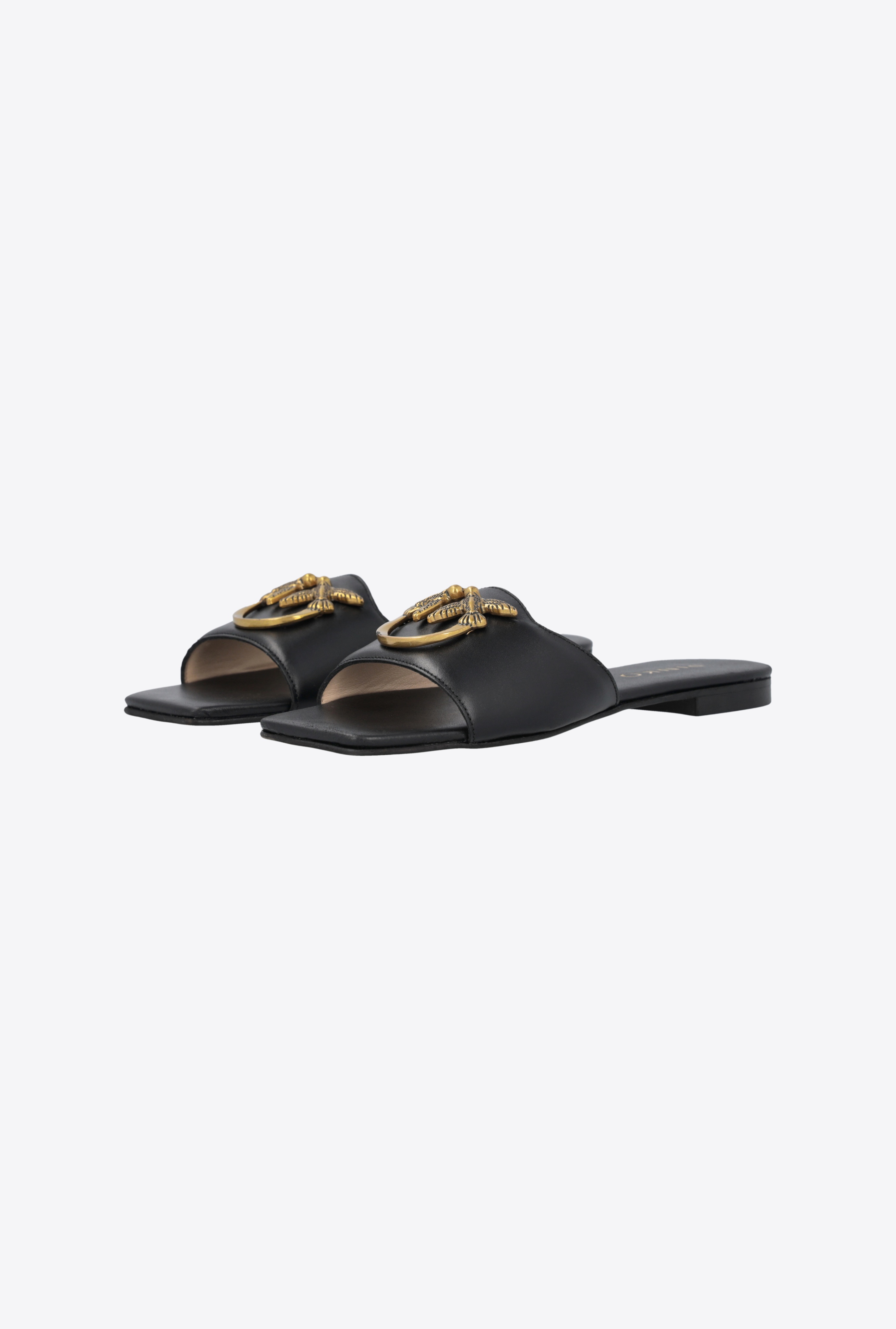 FLAT LEATHER SLIP-ONS - 6