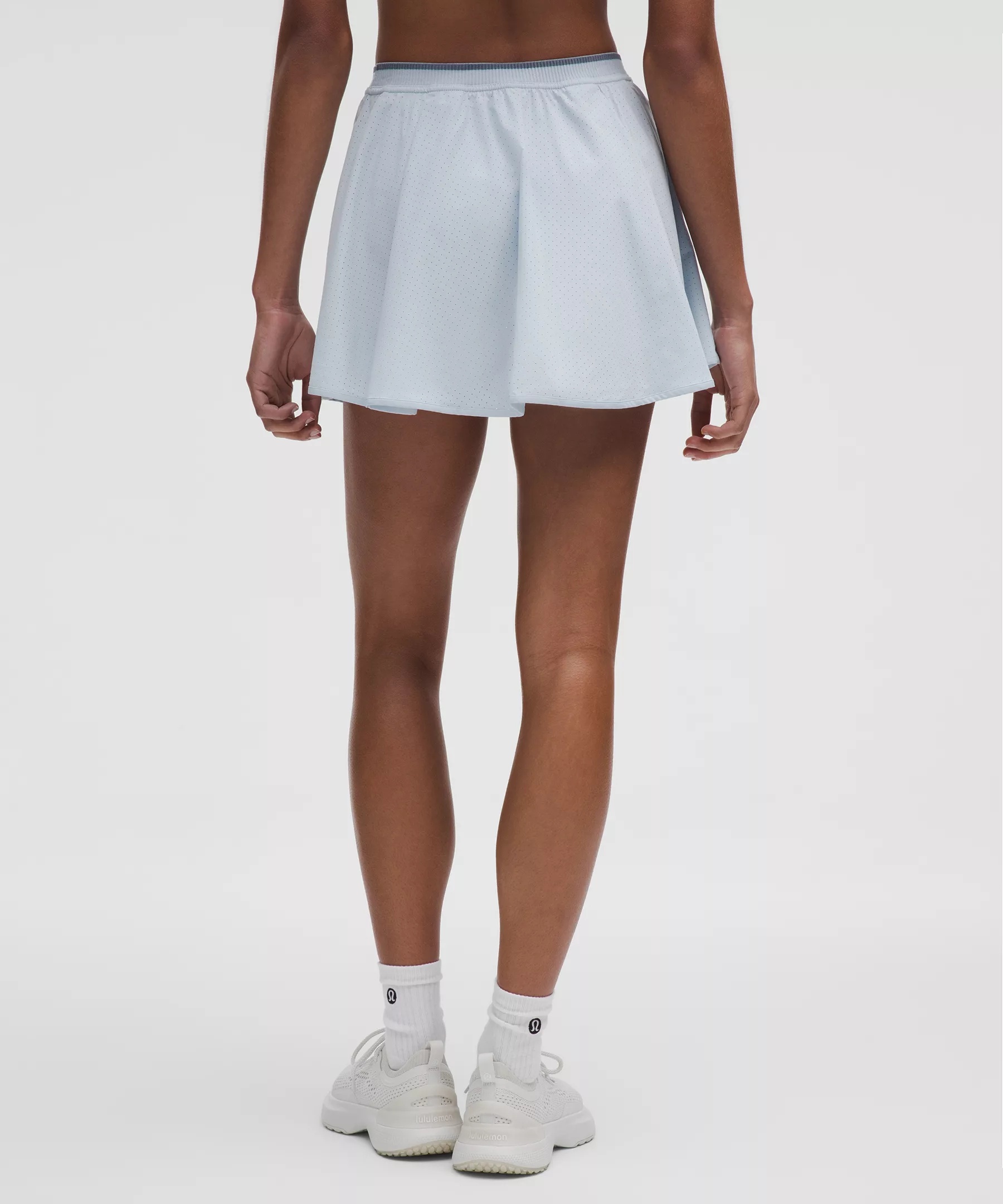 Perforated Narrow Waistband Tennis Skirt - 4