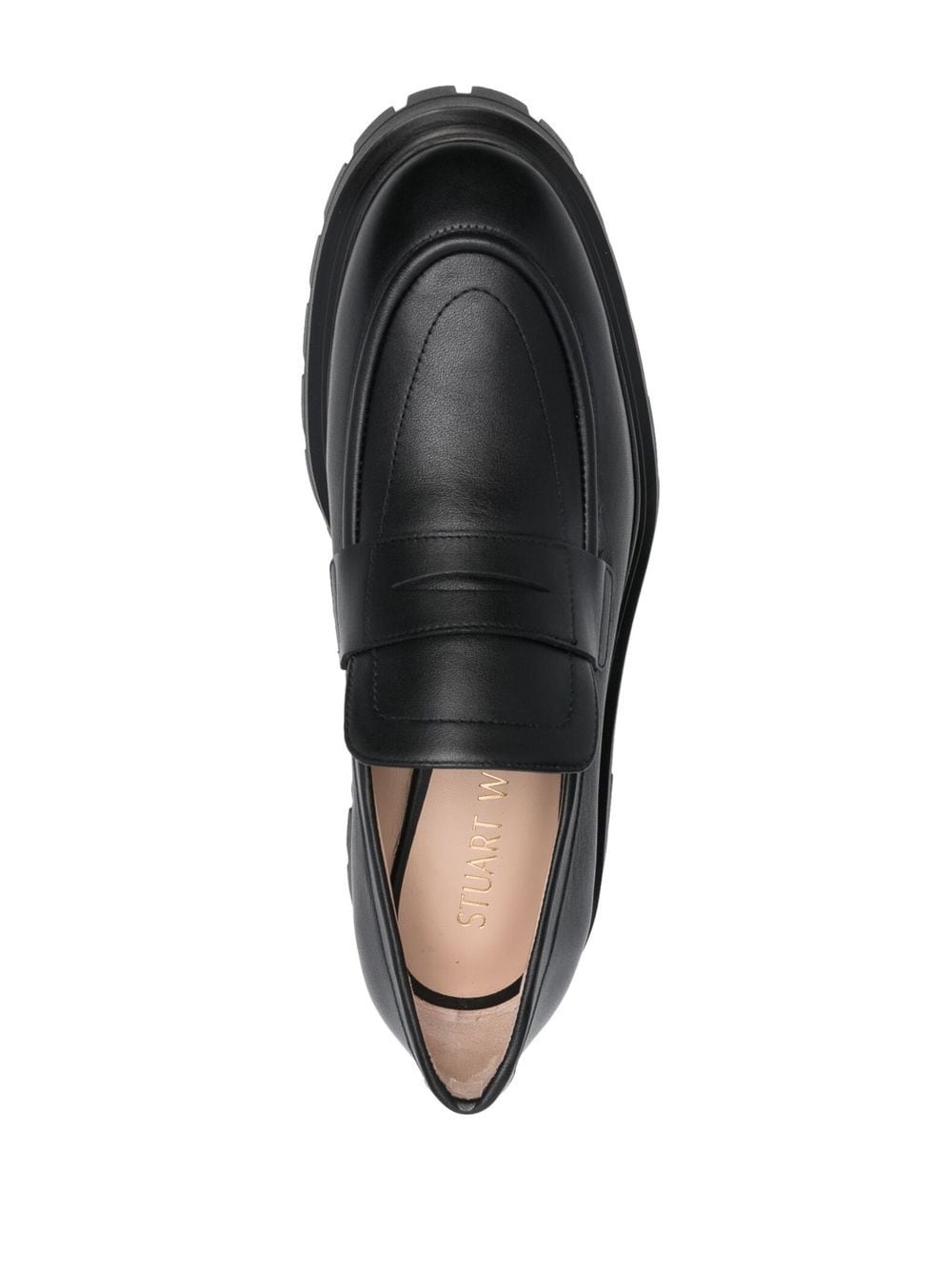 almond-toe leather loafers - 4