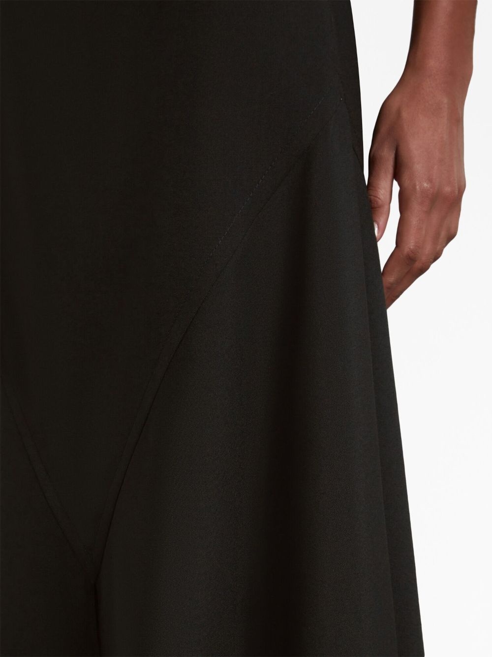 high-waisted high-low hem skirt - 5