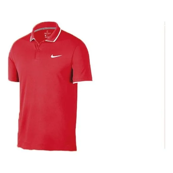 Nike Court Dri-FIT Tennis lapel Red White Redwhite 939138-687 - 1