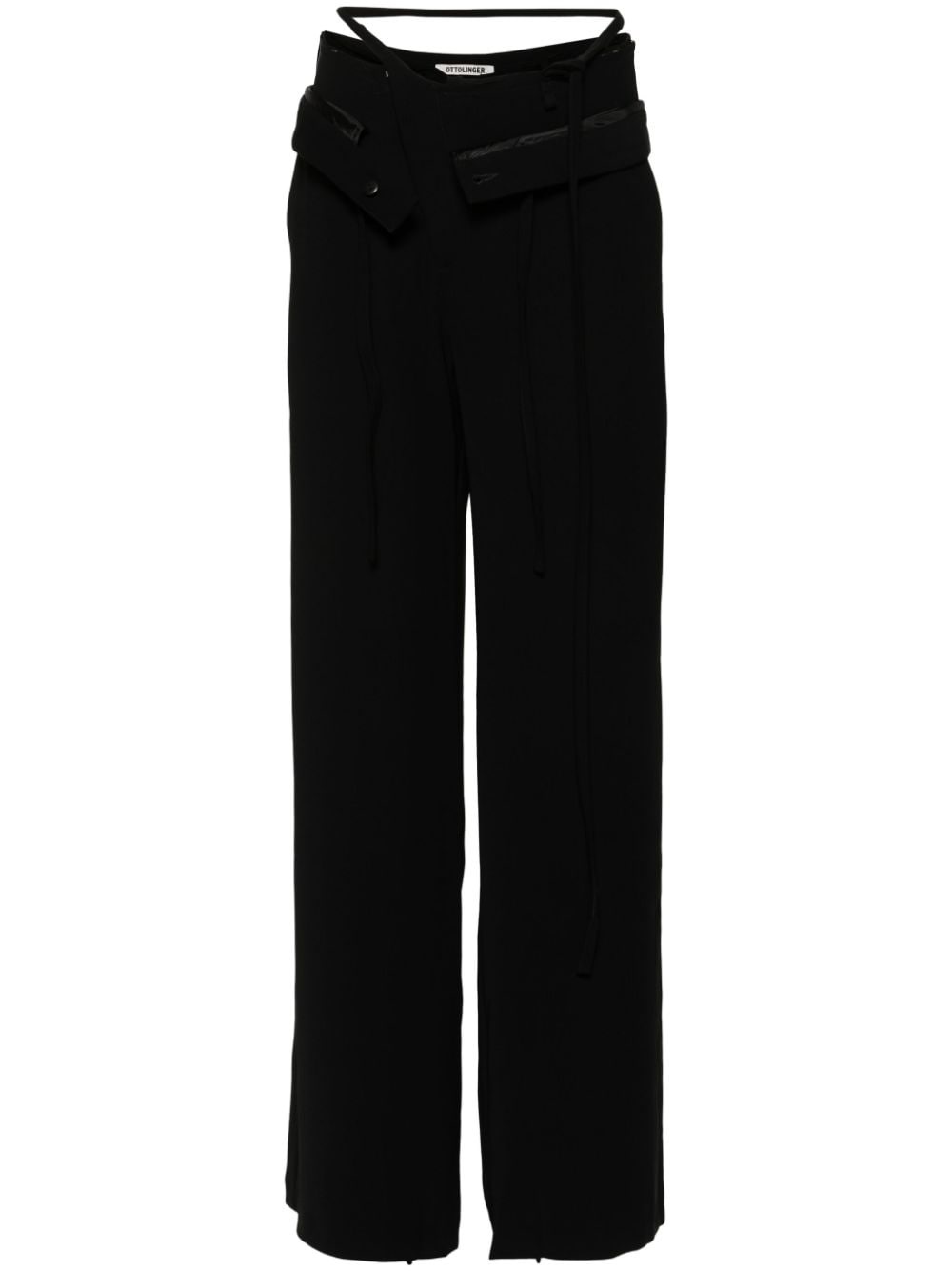 asymmetric-waist trousers - 1