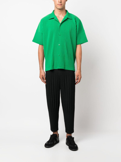 ISSEY MIYAKE MC February pleated tapered trousers outlook
