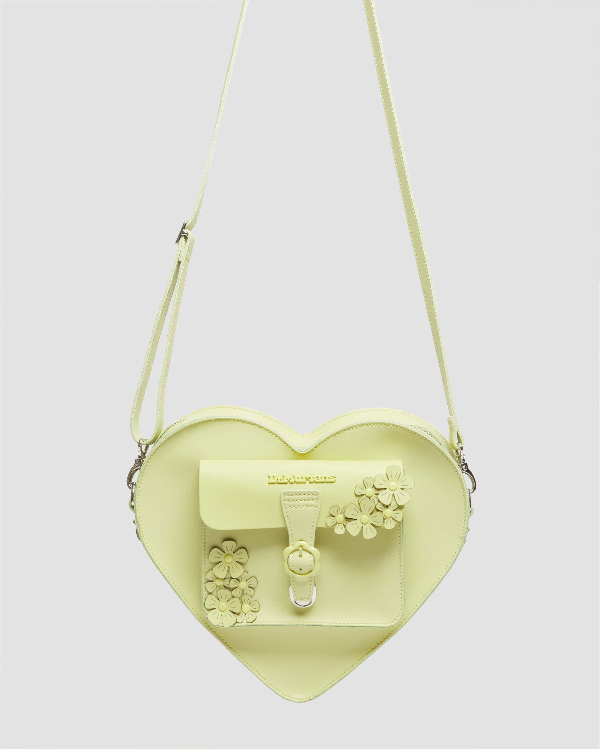 Heart Shaped Hardware Kiev Leather Bag - 4