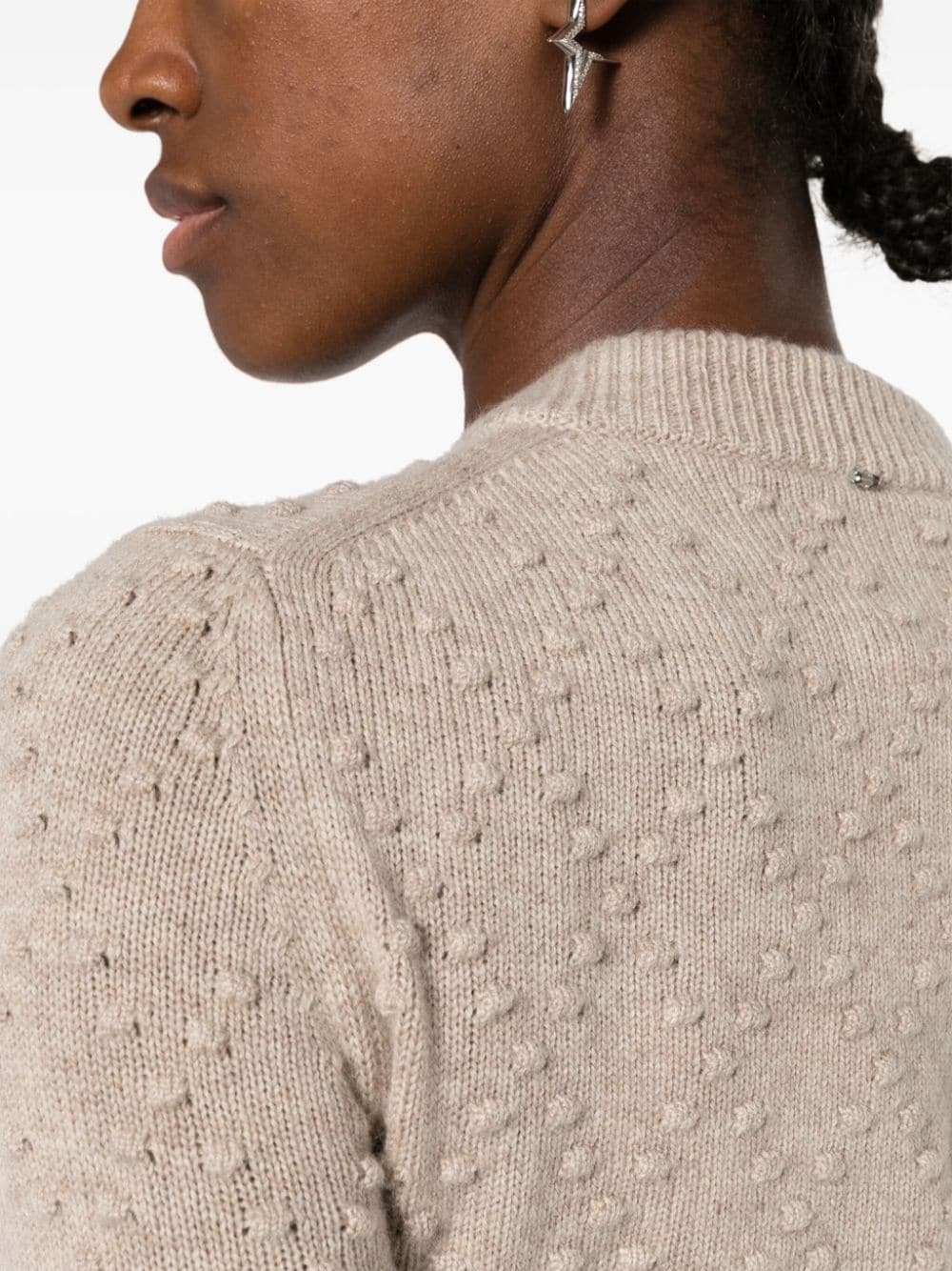 Salve embossed-embroidered jumper - 5