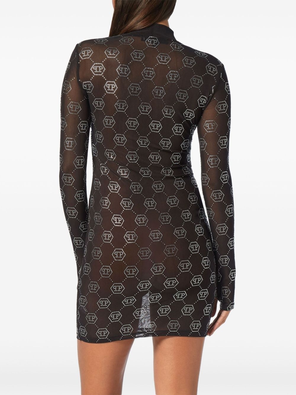 monogram tulle dress - 4