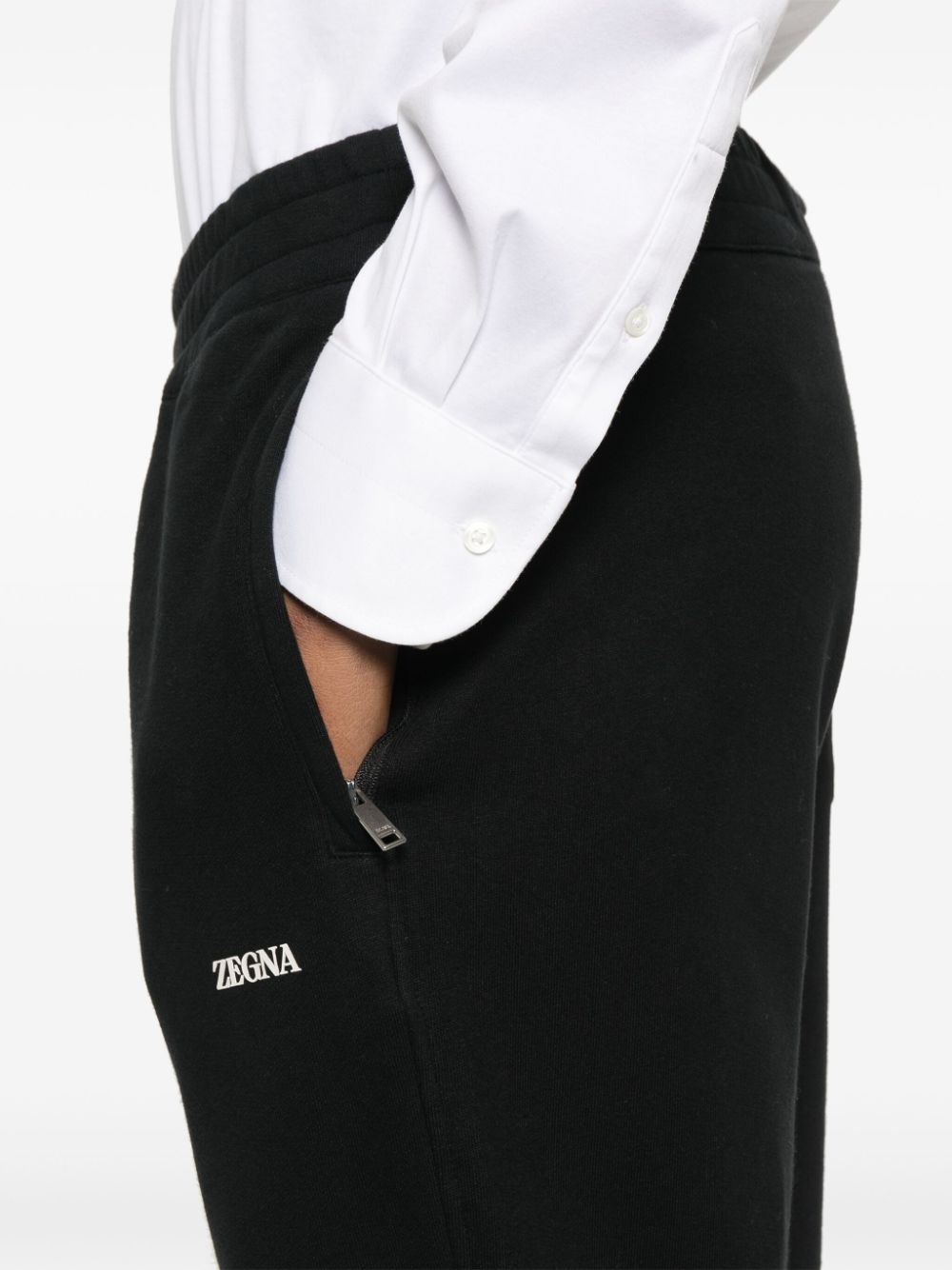 rubberised-logo track pants - 5